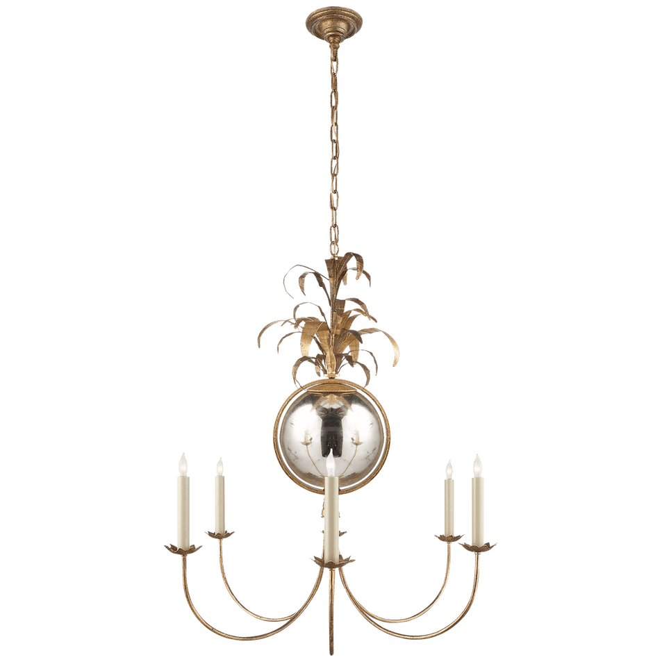 Gramercy Medium Chandelier in Gilded Iron