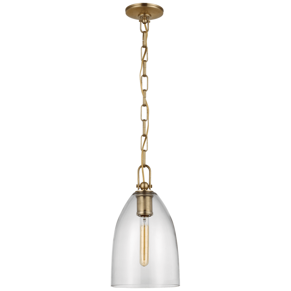 Andros Medium Pendant, a premium Pendant light by Visual Comfort & Co. Close - up image of its design.
