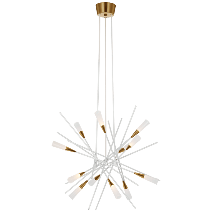Stellar Medium Chandelier, a premium Chandelier light by Visual Comfort & Co. Close - up image of its design.