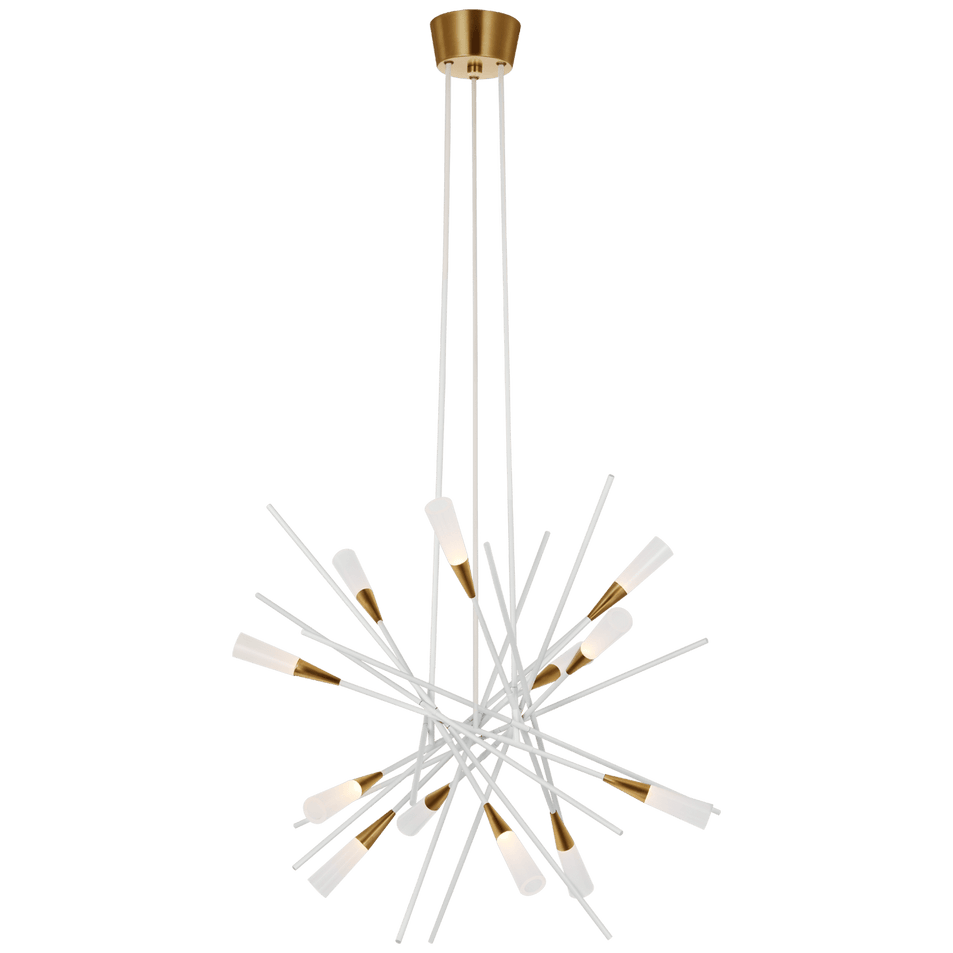 Stellar Medium Chandelier, a premium Chandelier light by Visual Comfort & Co. Close - up image of its design.