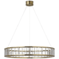 Iterna 30" Ring Chandelier, a premium Chandelier light by Visual Comfort & Co. Close - up image of its design.