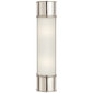 Oxford 18" Bath Sconce in Polished Nickel with Frosted Glass