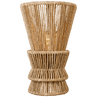 Antique-Burnished Brass and Natural Abaca