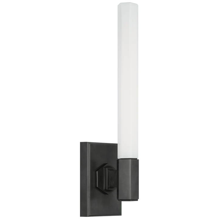 Hawthorne 13" Single Bath Light, a premium Bath light by VCGallery Italy. Close - up image of its design.