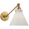 Parkington Single Library Wall Light, a premium Functional light by Visual Comfort & Co. Close - up image of its design.