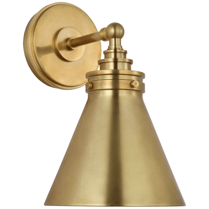 Parkington Small Single Wall Light, a premium Bath light by VCGallery Italy. Close - up image of its design.