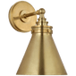 Parkington Small Single Wall Light, a premium Bath light by VCGallery Italy. Close - up image of its design.