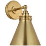 Parkington Small Single Wall Light, a premium Bath light by VCGallery Italy. Close - up image of its design.