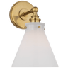 Parkington Small Single Wall Light, a premium Bath light by VCGallery Italy. Close - up image of its design.