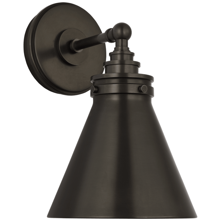 Parkington Small Single Wall Light, a premium Bath light by VCGallery Italy. Close - up image of its design.