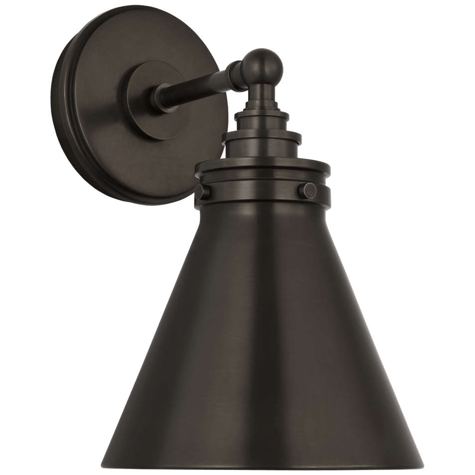 Parkington Small Single Wall Light, a premium Bath light by VCGallery Italy. Close - up image of its design.