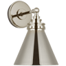 Parkington Small Single Wall Light, a premium Bath light by VCGallery Italy. Close - up image of its design.