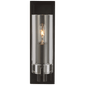 Sonnet Petite Single Sconce in Bronze with Clear Glass