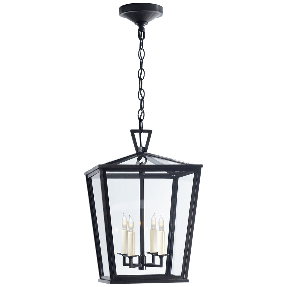 Darlana Small Hanging Lantern in Bronze
