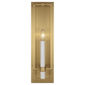 Marston Tall Wall Sconce in Burnished Brass with No Option
