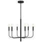 Brianna Small Chandelier in Aged Iron with No Option