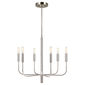 Brianna Small Chandelier in Polished Nickel with No Option