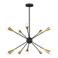 Jax Medium Chandelier in Midnight Black
