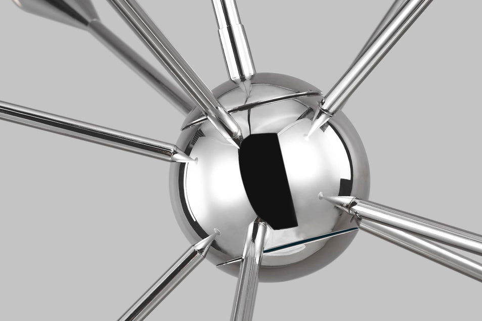 Jax Medium Chandelier in Polished Nickel