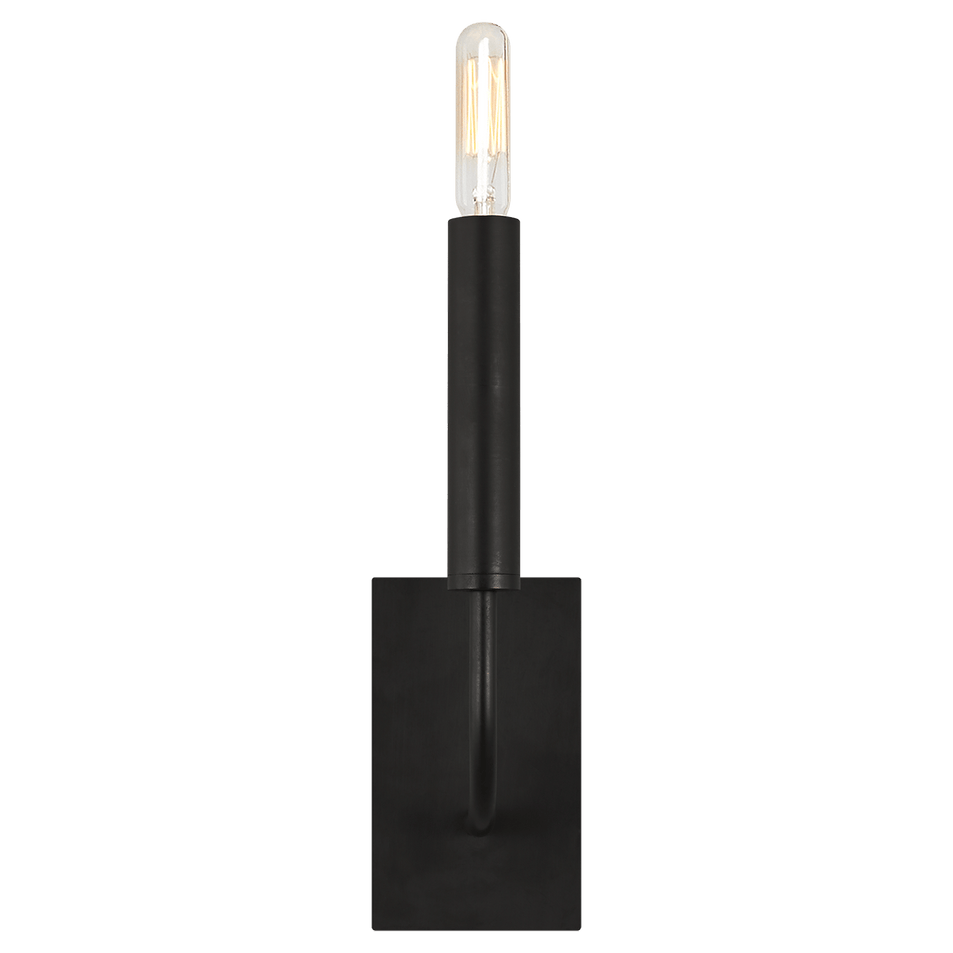 Brianna Sconce in Aged Iron with Linen Shade