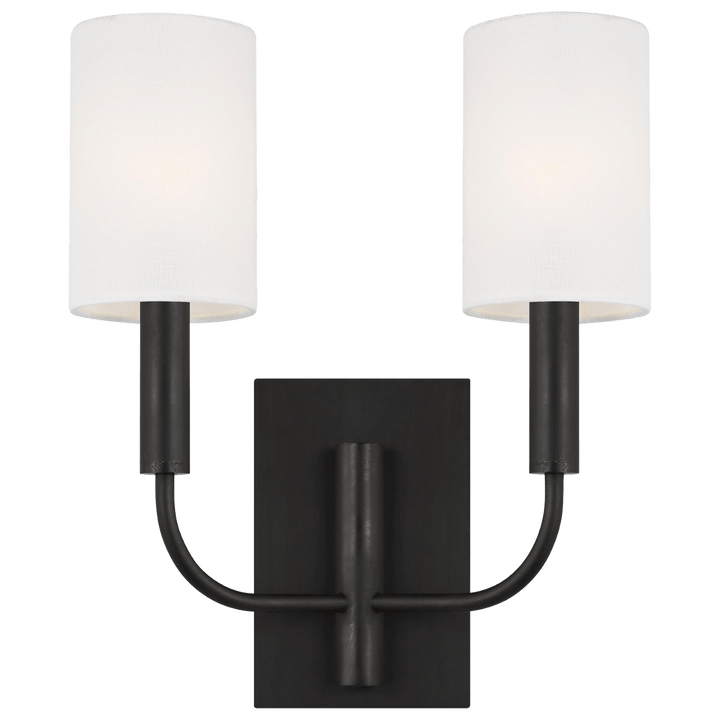 Brianna Double Sconce, a premium Decorative light by Visual Comfort & Co. Close - up image of its design.