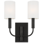 Brianna Double Sconce, a premium Decorative light by Visual Comfort & Co. Close - up image of its design.