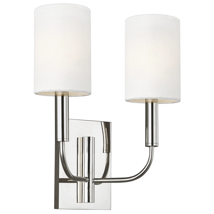 Brianna Double Sconce, a premium Decorative light by Visual Comfort & Co. Close - up image of its design.