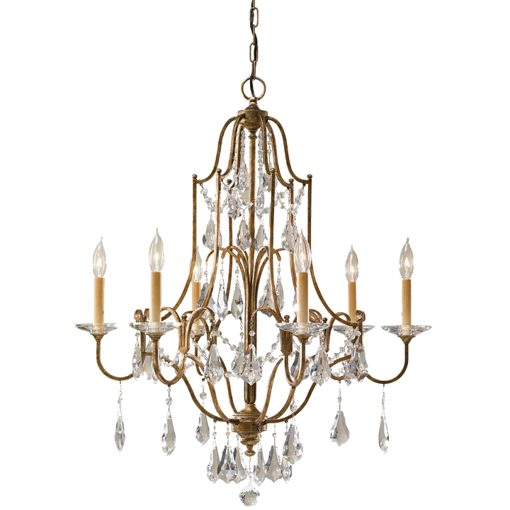 Valentina Medium Chandelier in Oxidized Bronze