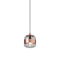 Малий підвісний світильник Futura - Glossy Copper – Matt Black / Crystal Copper