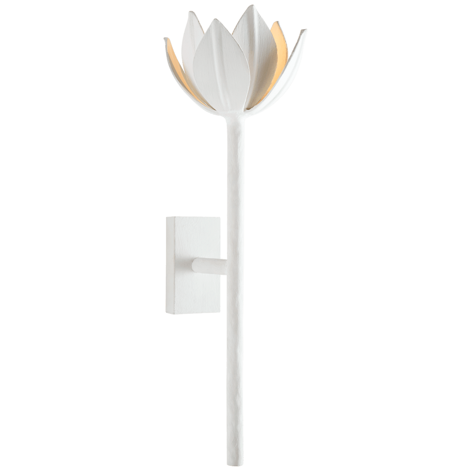 Alberto Medium Sconce in Plaster White