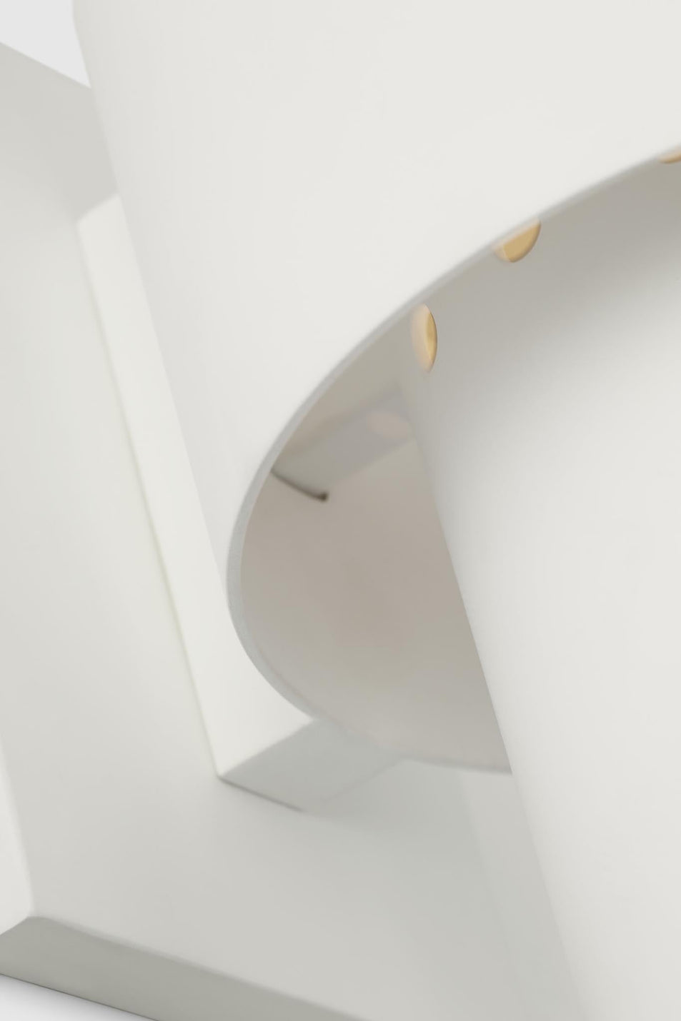 Chalmette Medium Layered Sconce in Plaster White