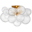 Gild and Clear Swirled Glass