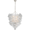 Burnished Silver Leaf / Прозоре завихрене скло