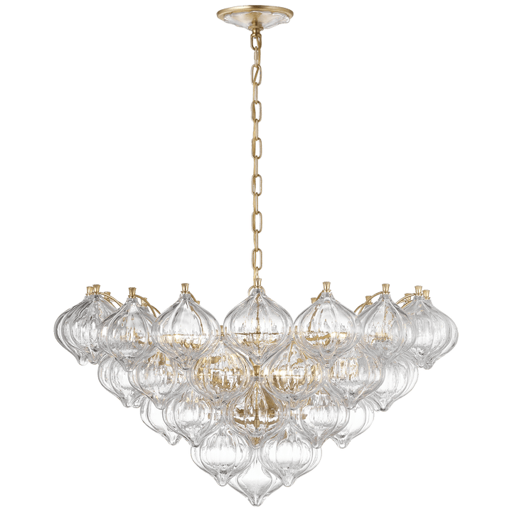 Caselli 36" Basket Chandelier, a premium Chandelier light by Visual Comfort & Co. Close - up image of its design.