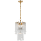 Lorelei Petite Waterfall Chandelier in Gild with Clear Glass