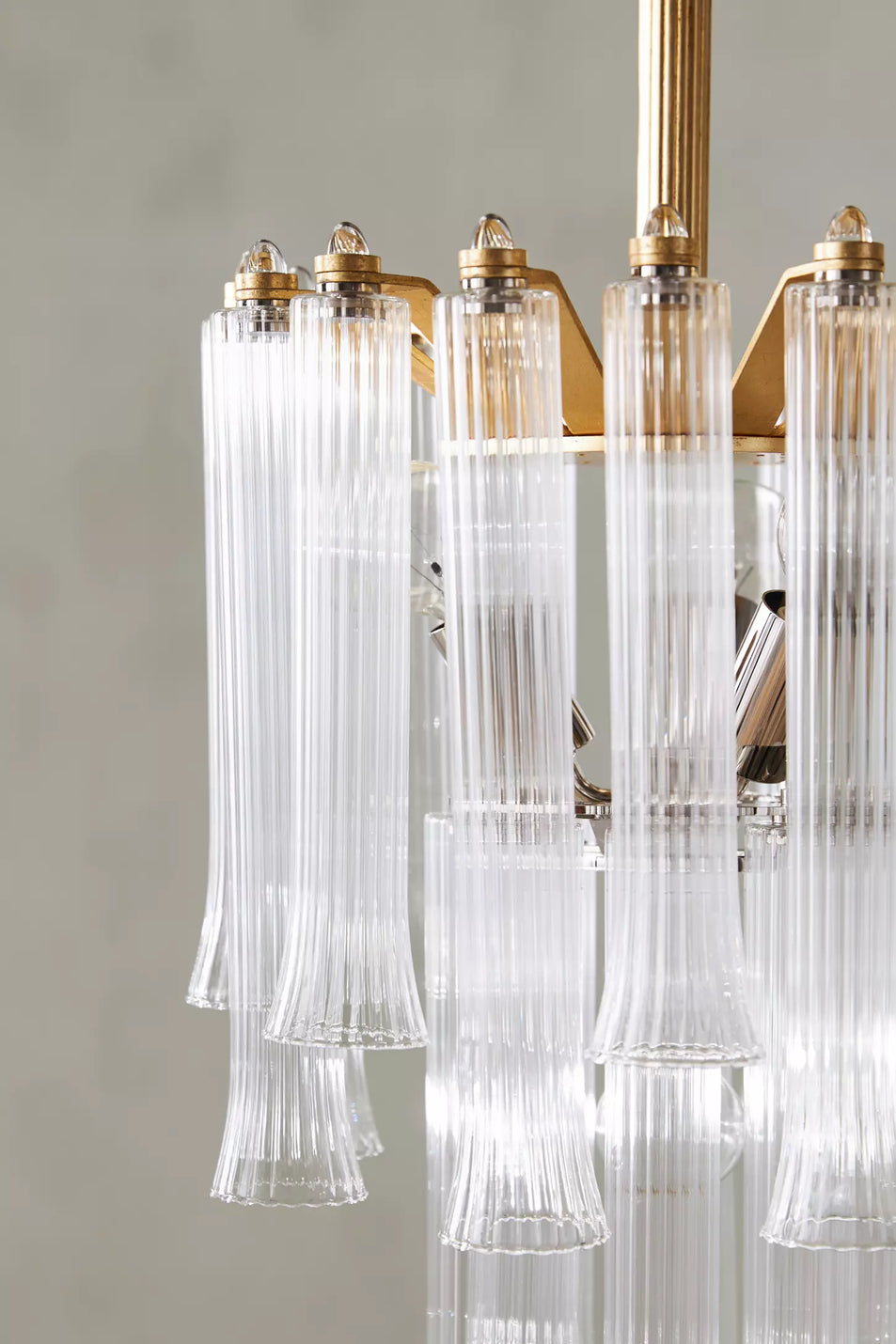Lorelei Petite Waterfall Chandelier, a premium Chandelier light by Visual Comfort & Co. Close - up image of its design.
