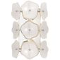 Leighton Small Sconce in Polished Nickel with Cream Tinted Glass
