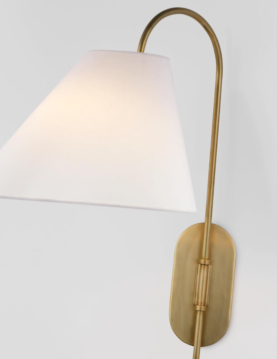 Kinsley Large Articulating Wall Light, a premium Decorative light by Visual Comfort. Close - up image of its design.