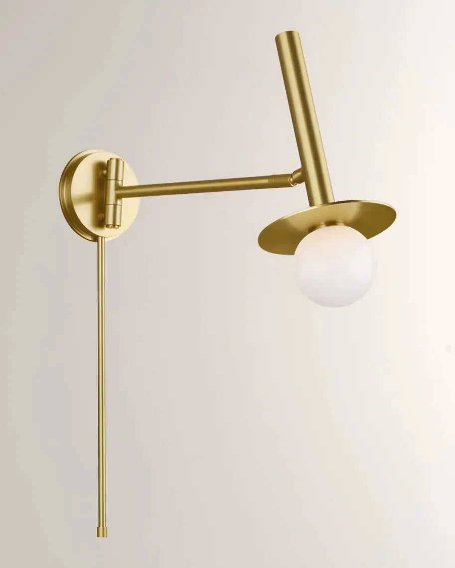 Nodes Pivot Sconce, a premium Decorative light by Visual Comfort & Co. Close - up image of its design.