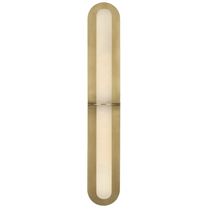 Fosse 28" Linear Tube Sconce, a premium Bath light by Visual Comfort & Co. Close - up image of its design.