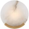 Antique-Burnished Brass with Alabaster / Alabaster
