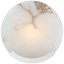 Polished Nickel with Alabaster / Alabaster
