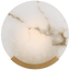 Antique-Burnished Brass with Alabaster / Alabaster