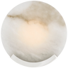 Polished Nickel with Alabaster / Alabaster