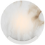Polished Nickel with Alabaster / Alabaster