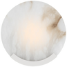 Polished Nickel with Alabaster / Alabaster