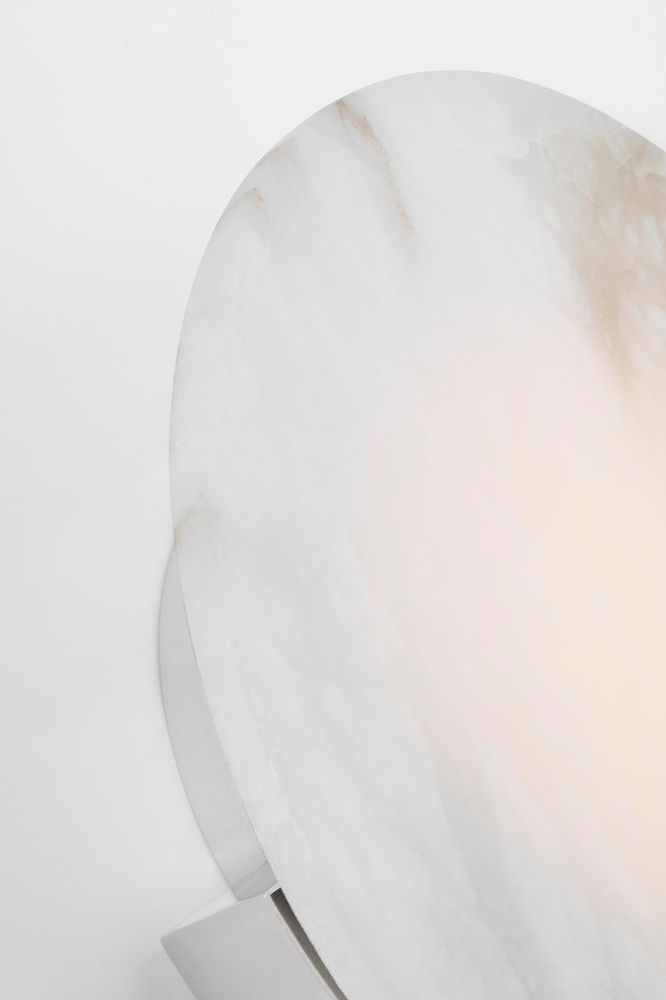 Melange 13" Sconce in Polished Nickel with Alabaster