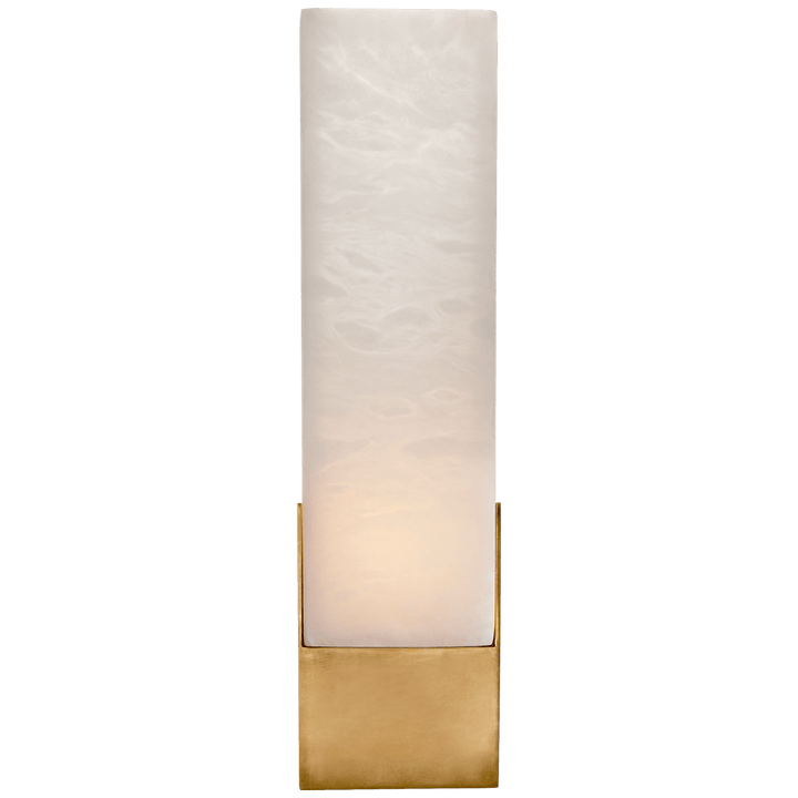 Covet Tall Box Bath Sconce in Antique-Burnished Brass