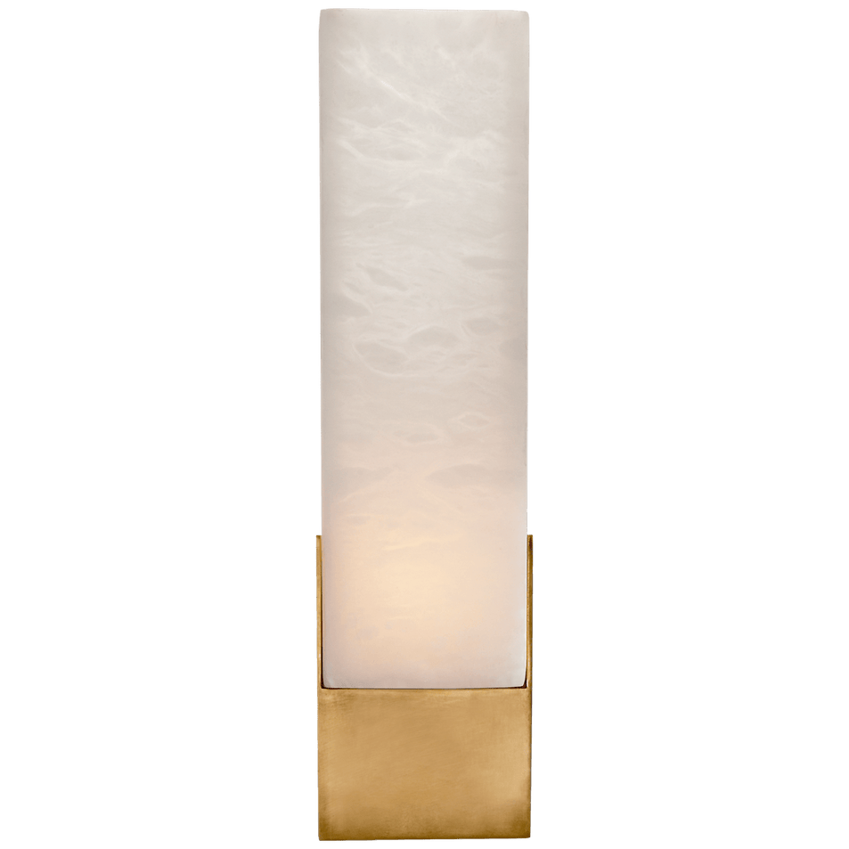 Covet Tall Box Bath Sconce in Antique-Burnished Brass