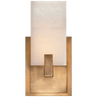 Antique-Burnished Brass with Alabaster / Alabaster